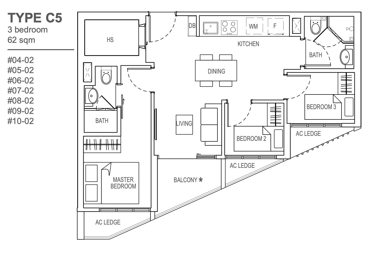 oxley rise 3 bedroom floorplan
