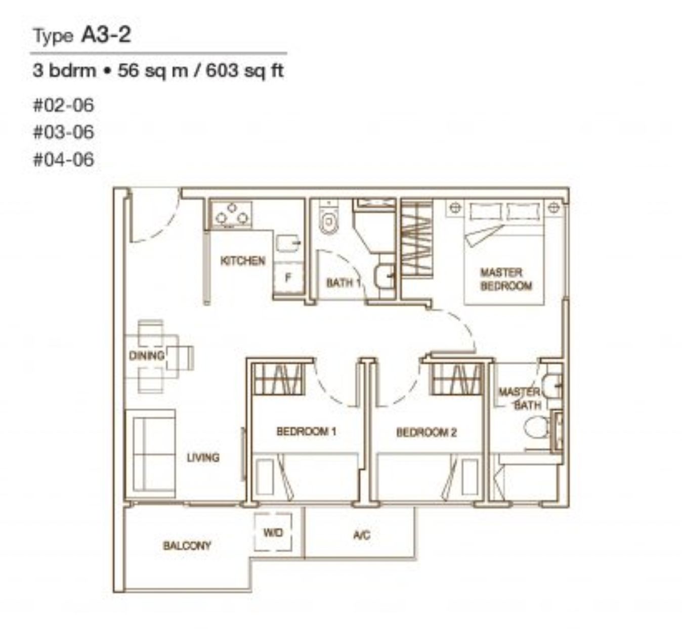 treescape 3 bedroom floorplan