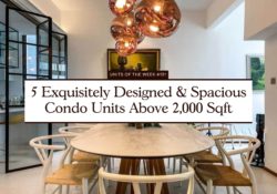 5 Exquisitely Designed Spacious Condo Units Above 2000 Sqft