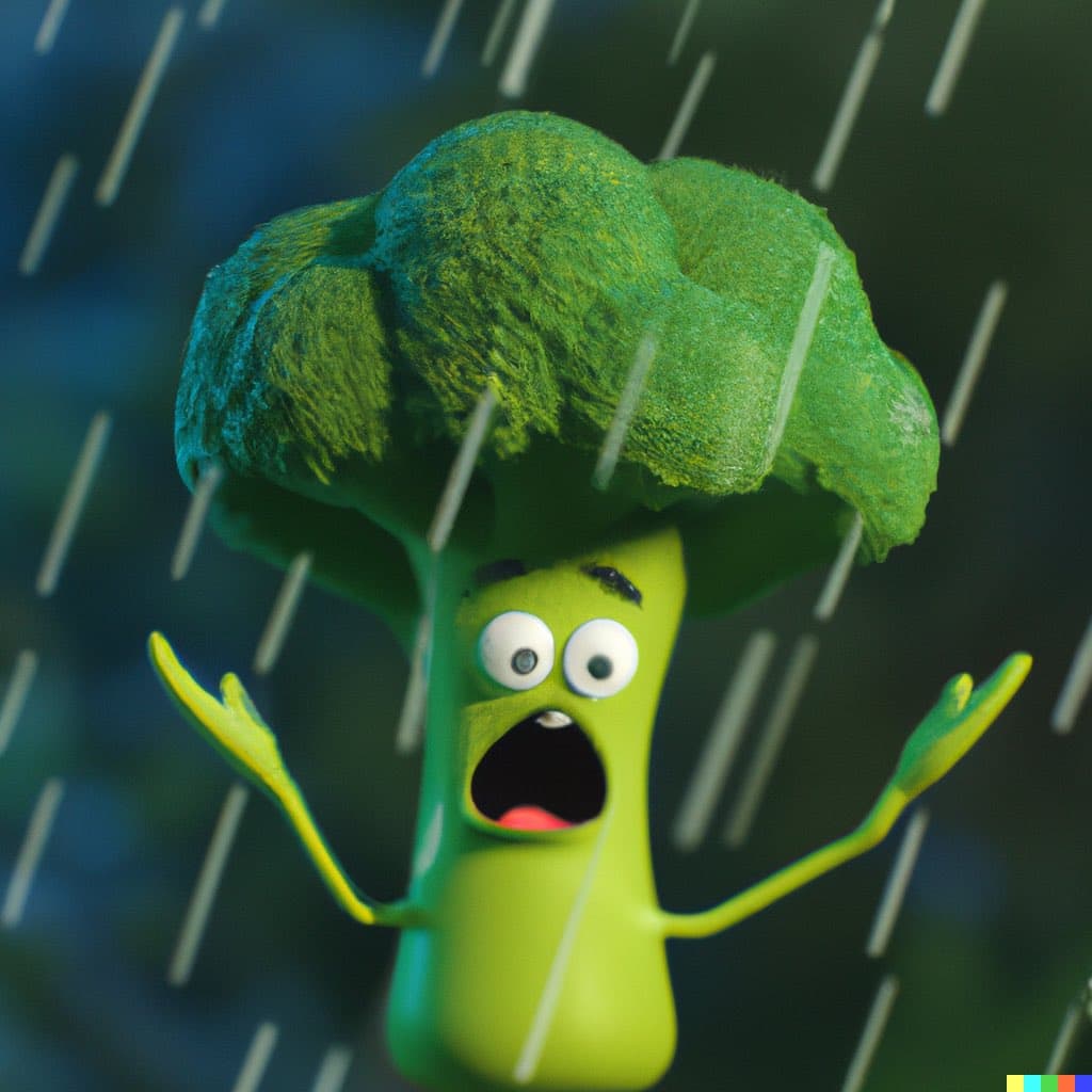 broccoli head talking