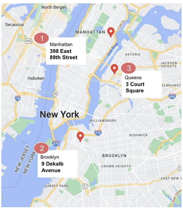 Reviewing 3 Properties across NYC 2