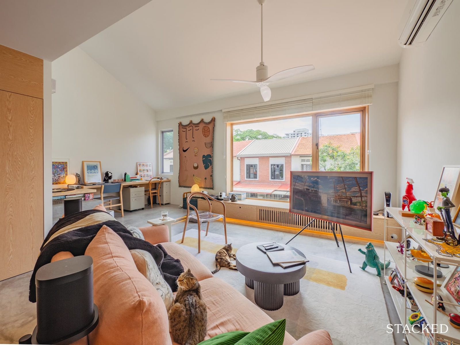 Inside A 1960s Old Walk-Up Apartment Transformed Into A Charming Playful Home