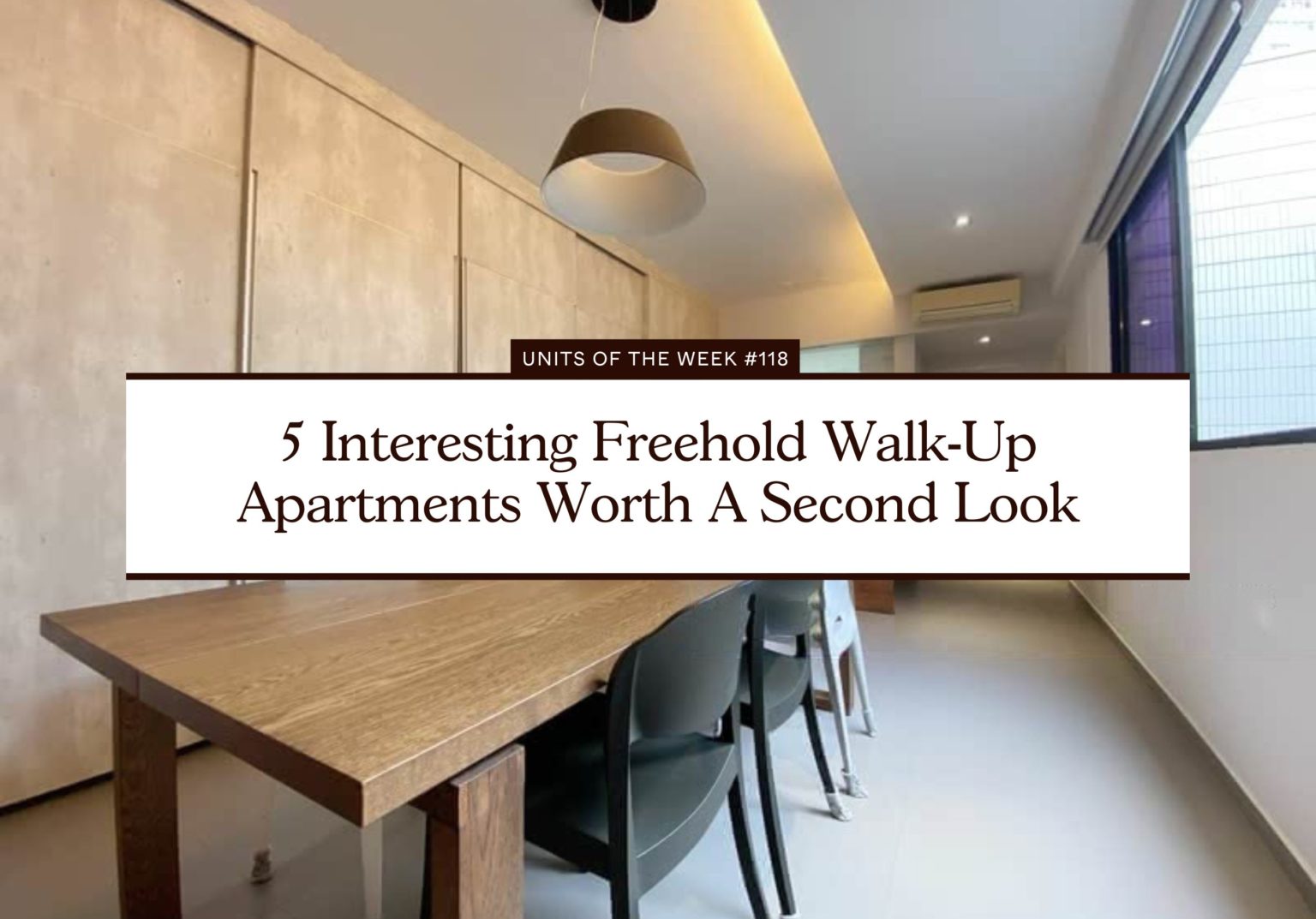 5 Interesting Freehold Walk Up Apartments Worth A Second Look