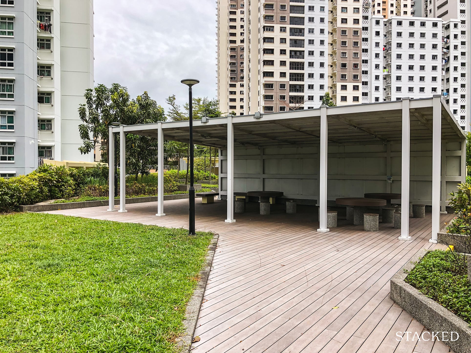 Telok Blangah Parcview rooftop garden sheltered seating