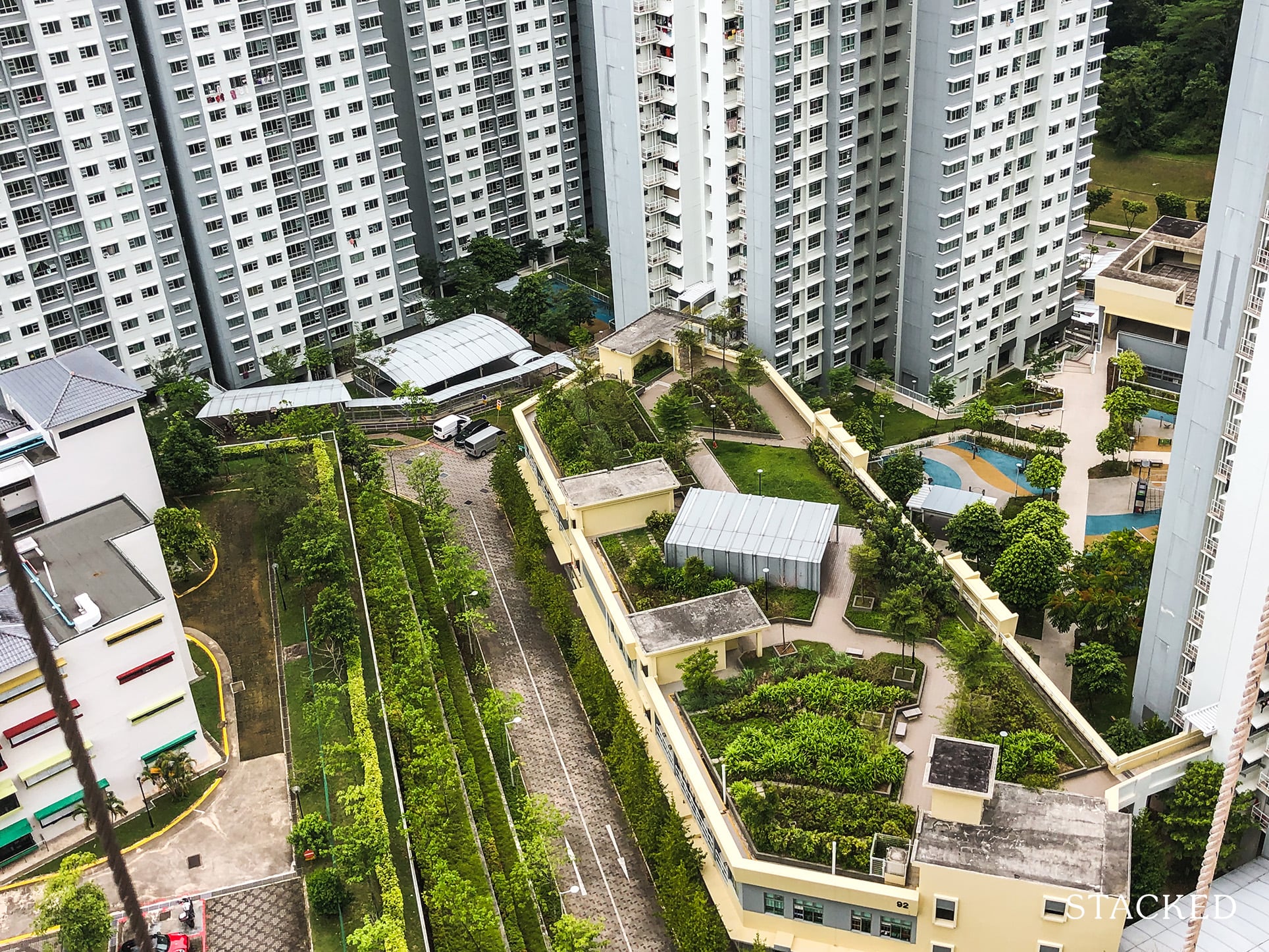 Telok Blangah Parcview top view facilities