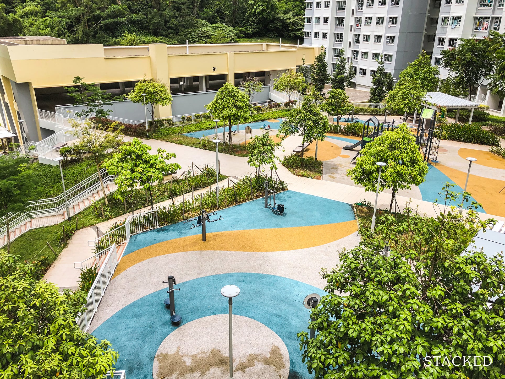 Telok Blangah Parcview top view rooftop garden