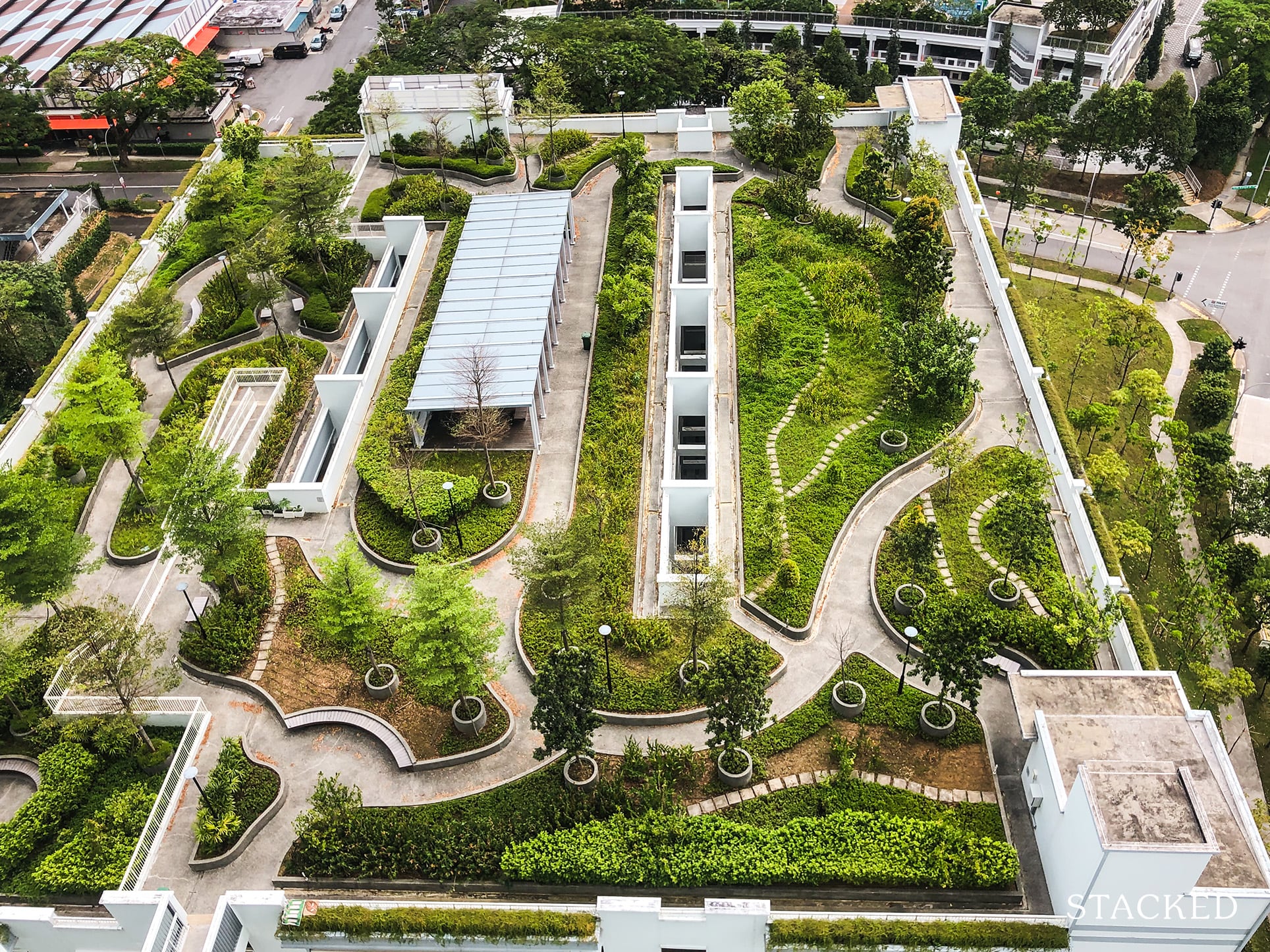 Telok Blangah Parcview top view rooftop garden