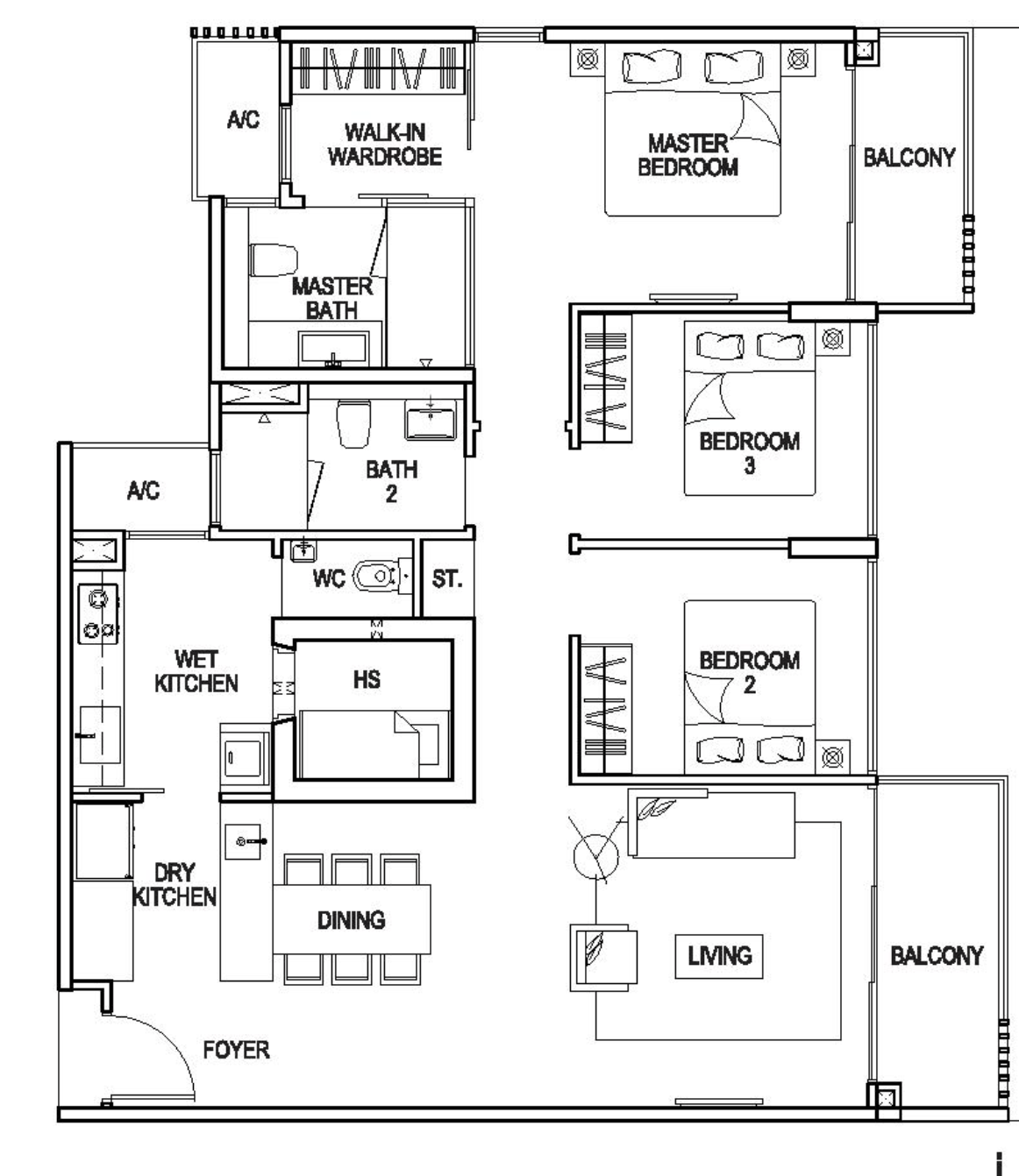 nin residences floor pla