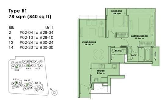 city square residences floor plan