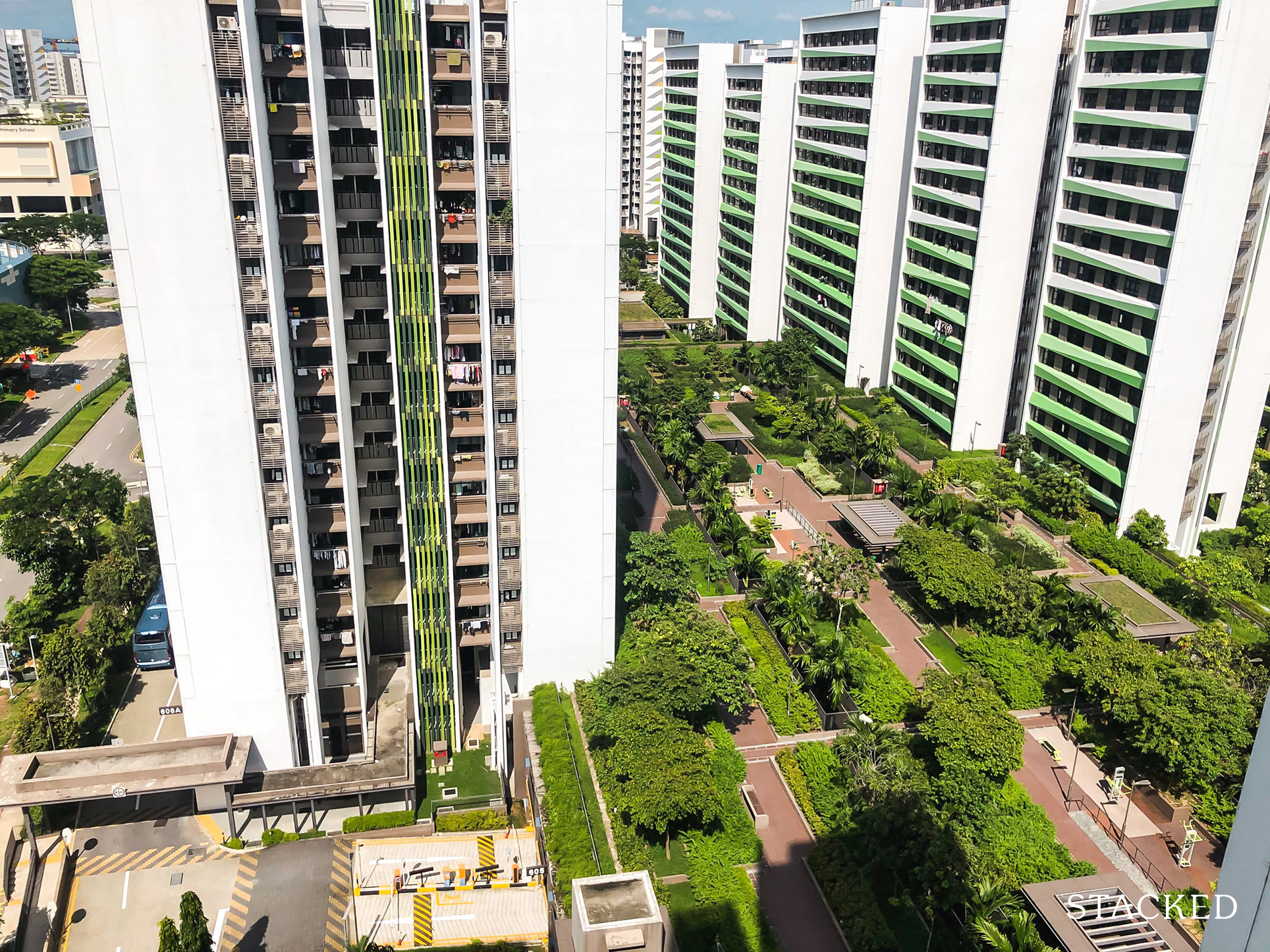 Tampines GreenRidges 99 top view facilities