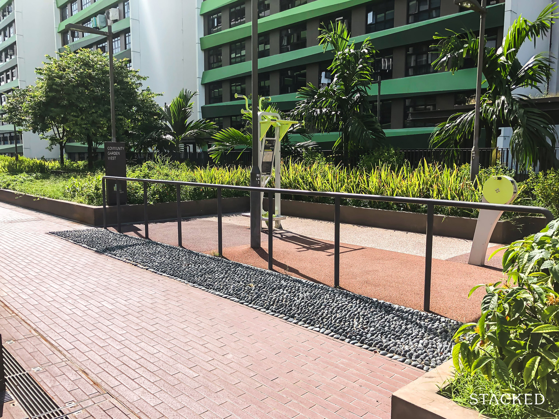 Tampines GreenRidges 145 community garden west reflexology path