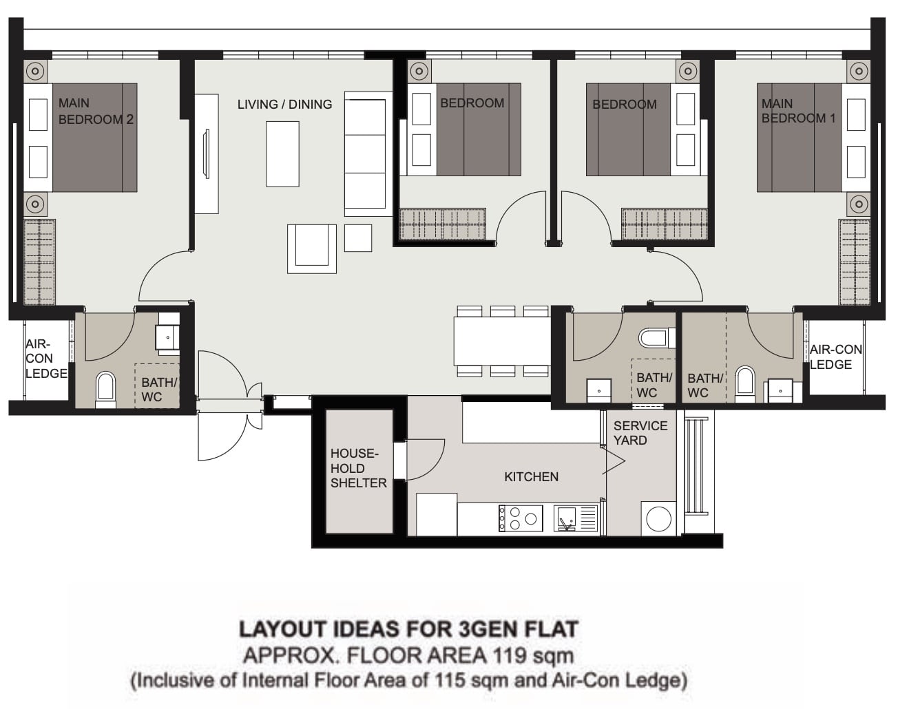 Tampines GreenRidges 3Gen Flat 1