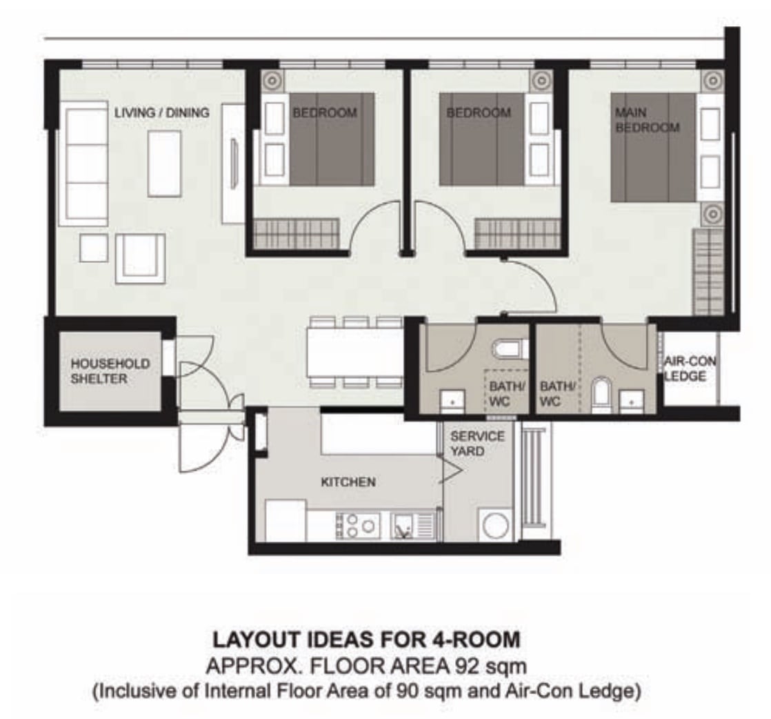 Tampines GreenRidges 4 Room Flat