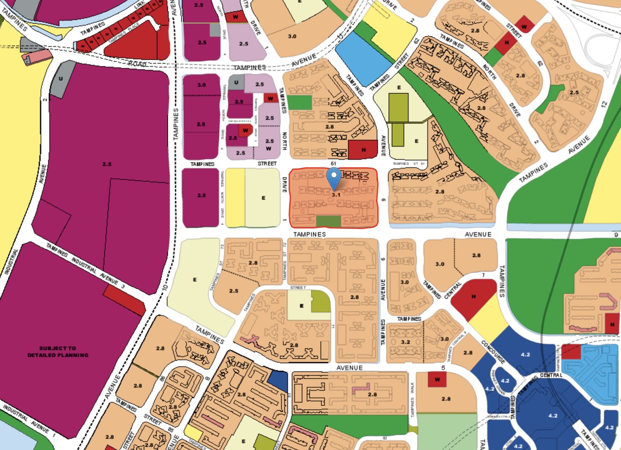 Tampines Greenridges Master Plan