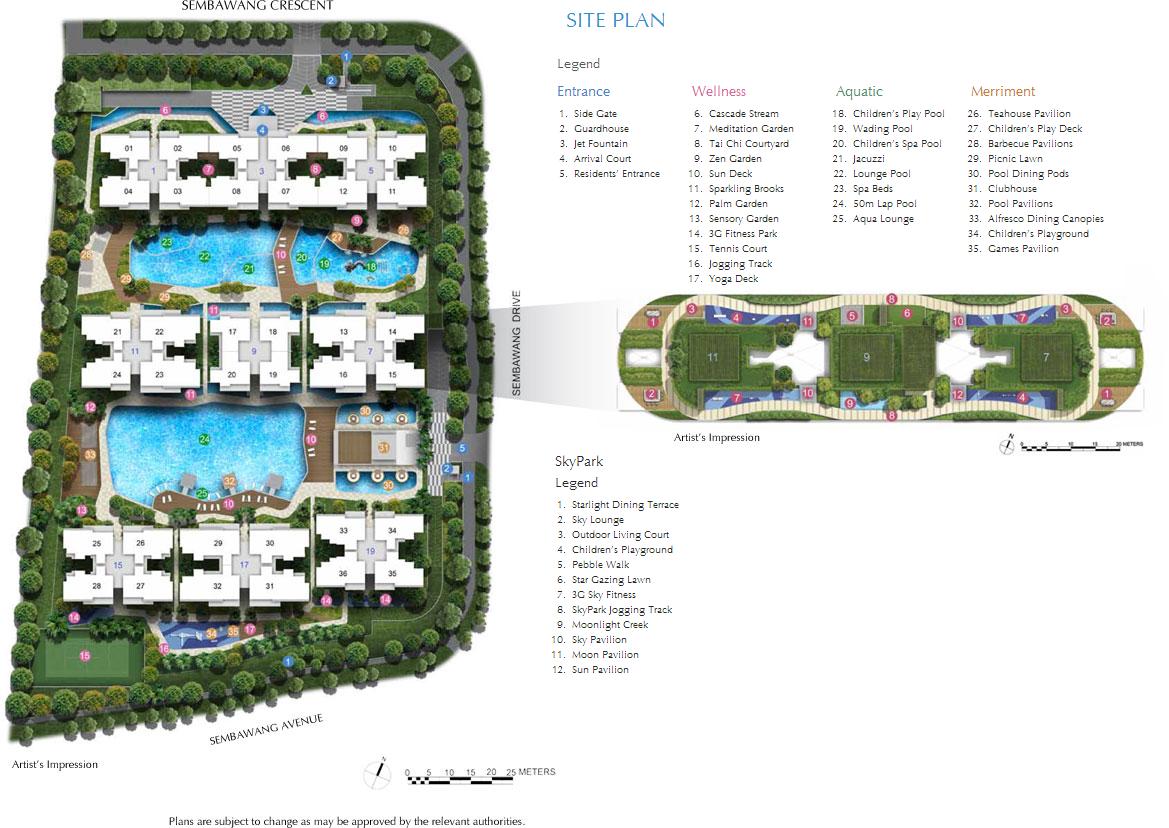skypark residences executive condo siteplan