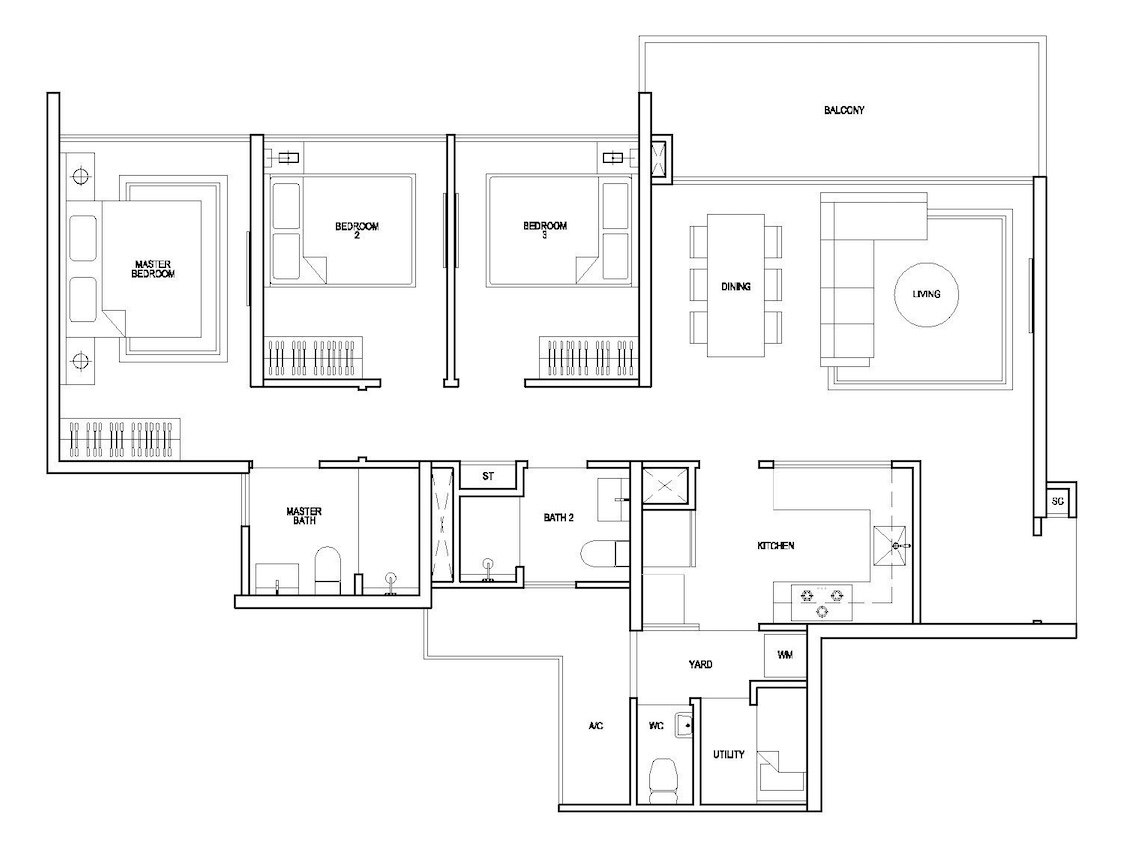 skypark residences floorplan