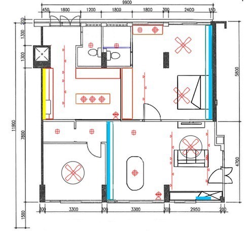 4 room resale floorplan