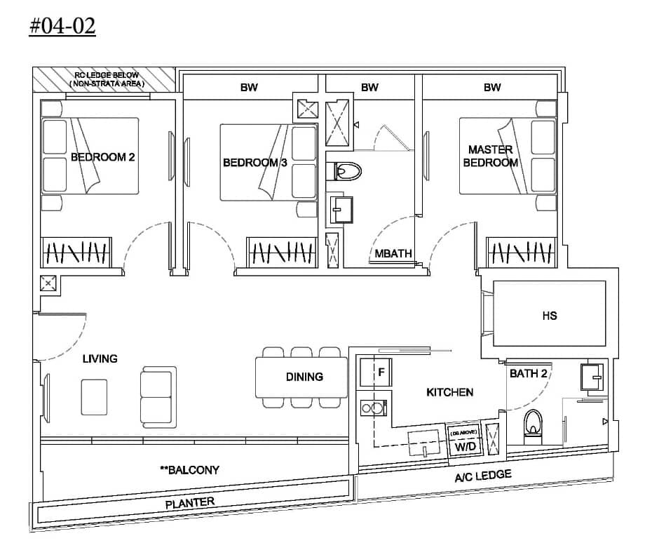 Parkwood Residences 3 Bedroom