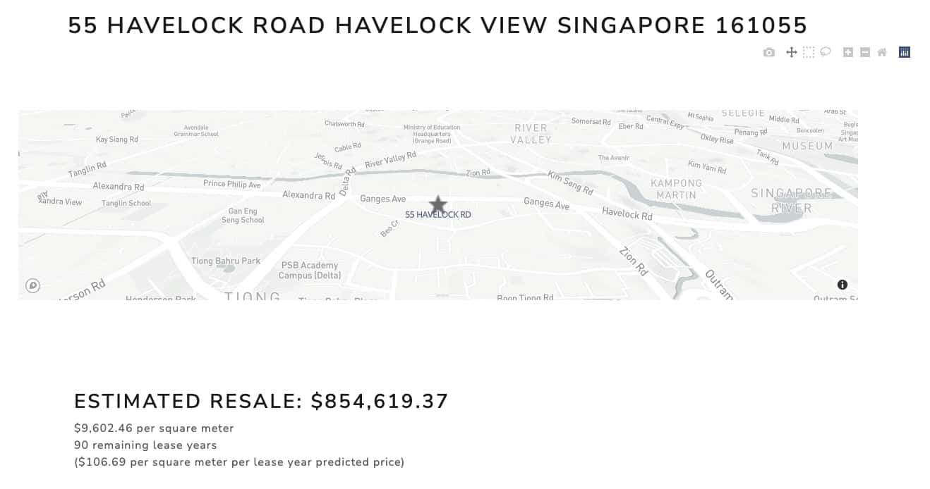 estimated pricing havelock view 4 room flat