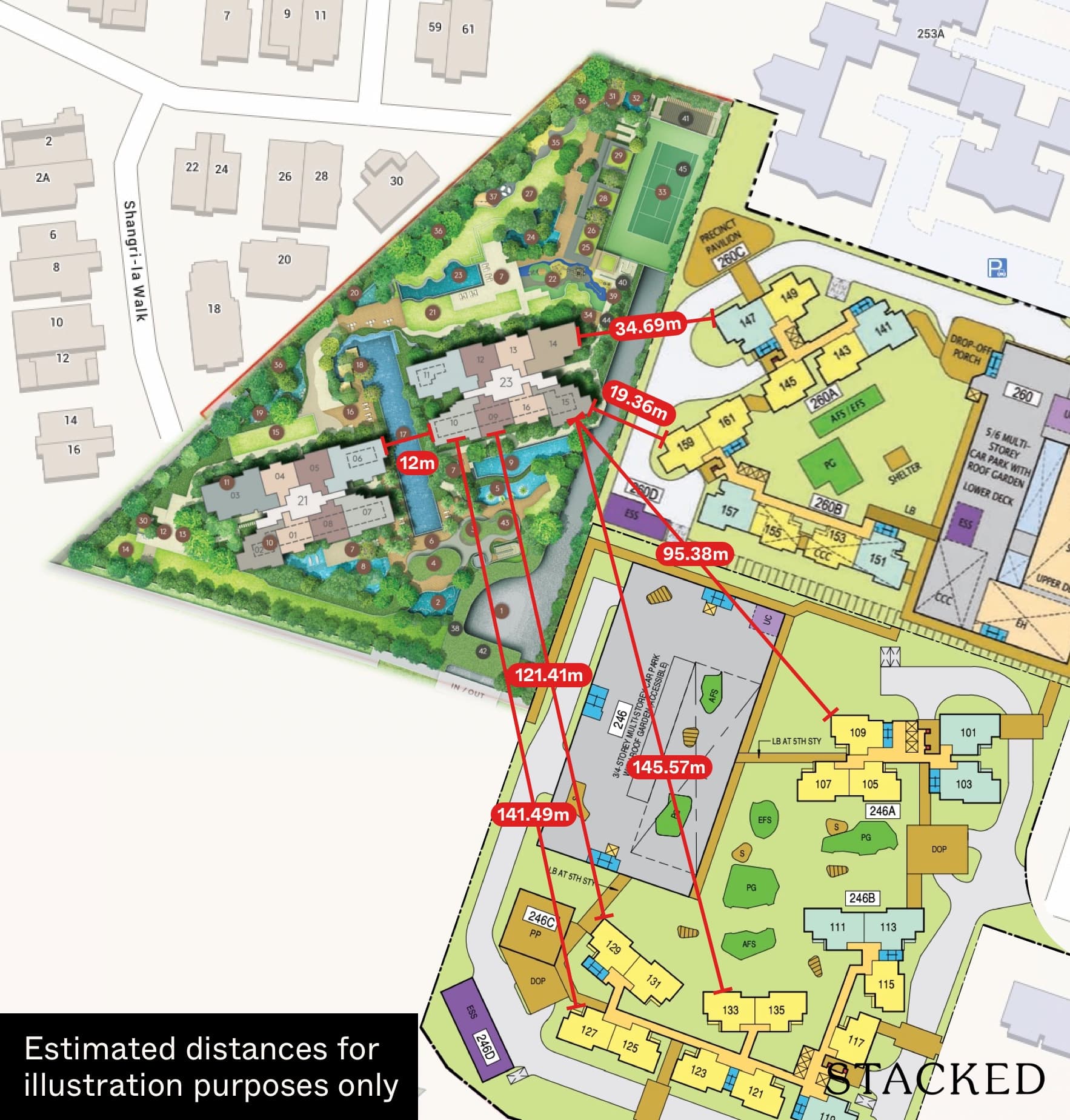 Amo Residence distances