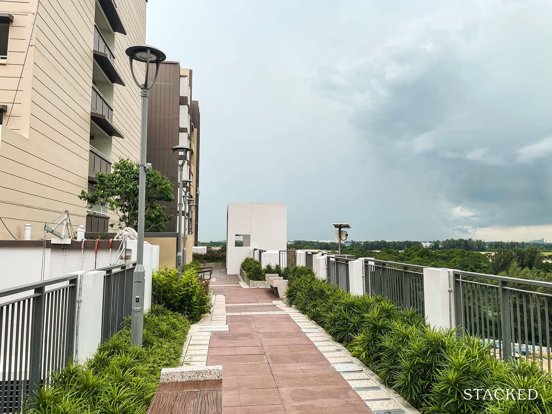 Matilda Sundeck rooftop garden pathway