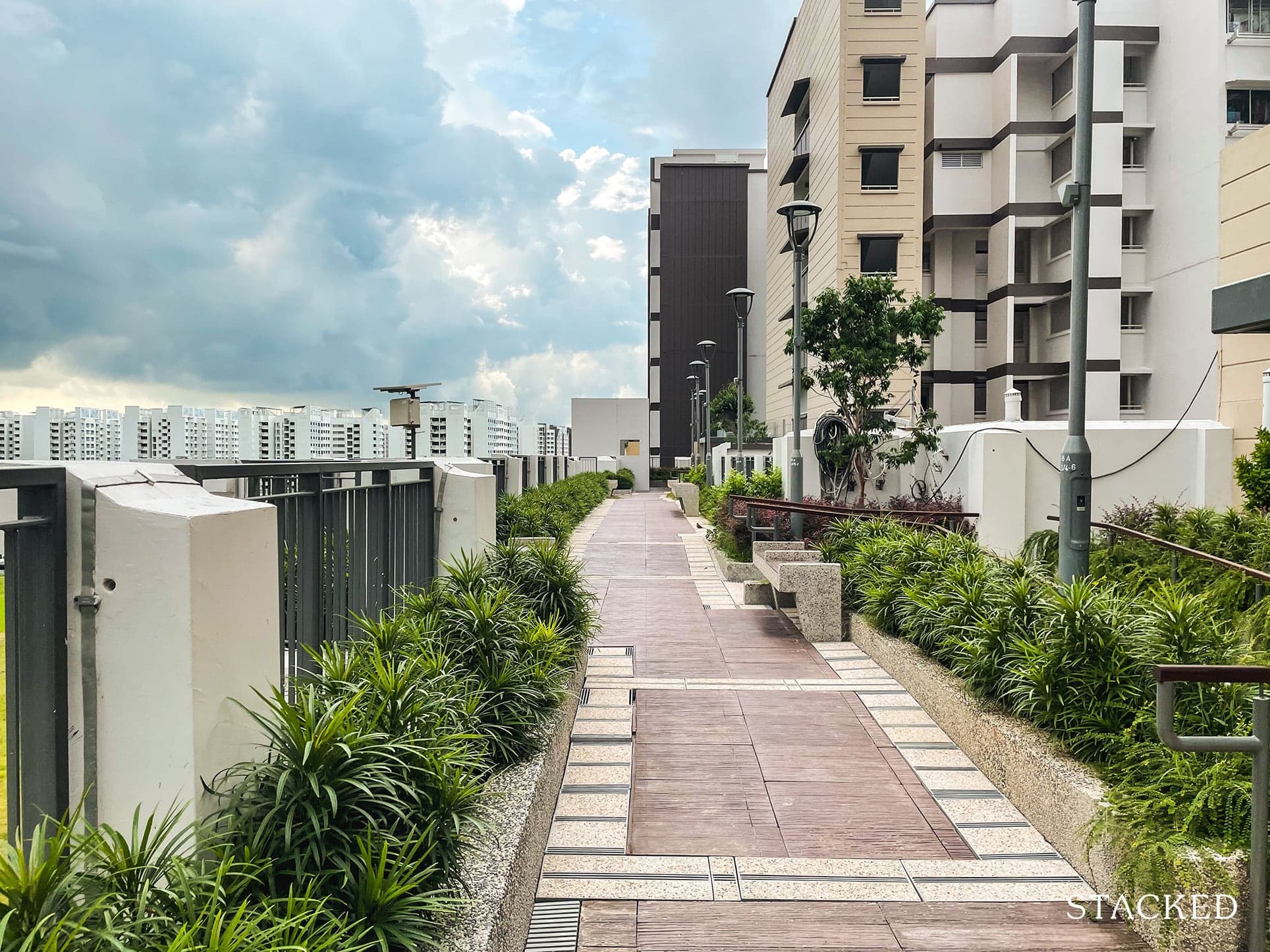 Matilda Sundeck rooftop garden pathway