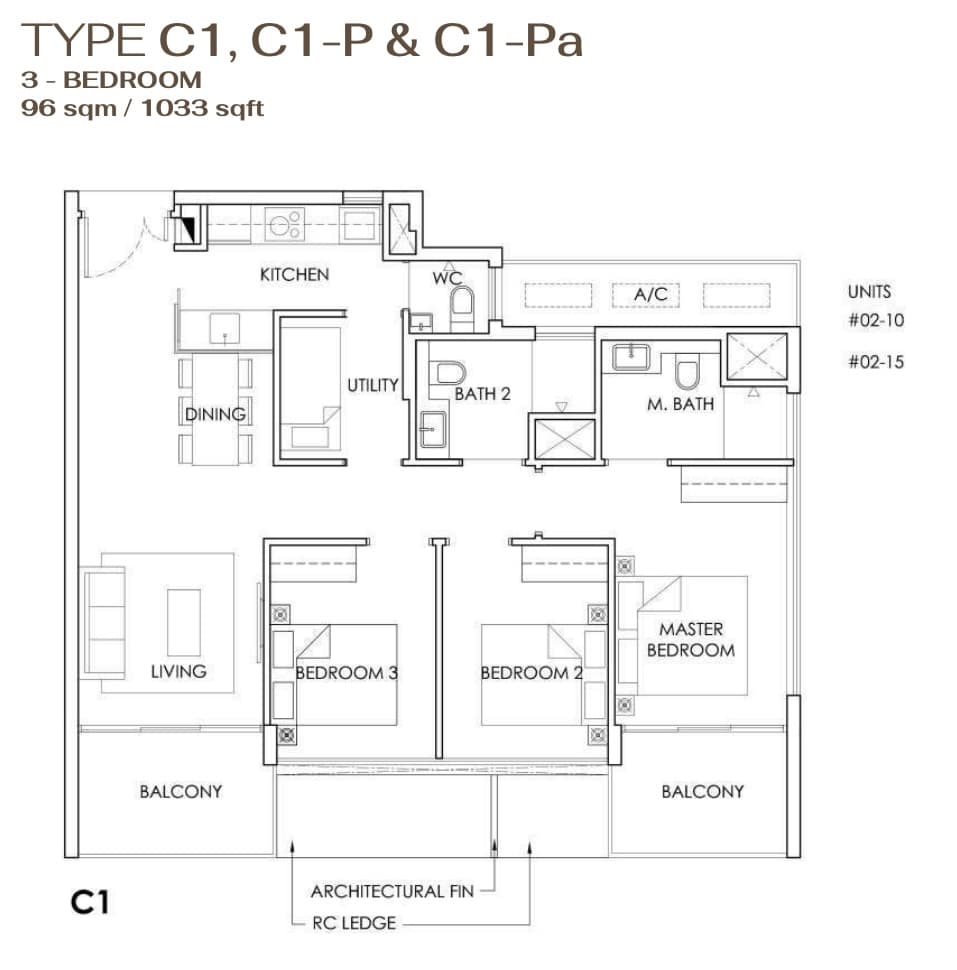 phoenix residences 3 bedroom floor plan