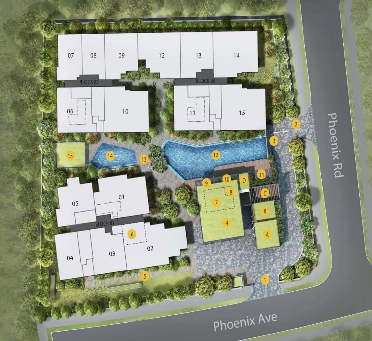 phoenix residences site plan