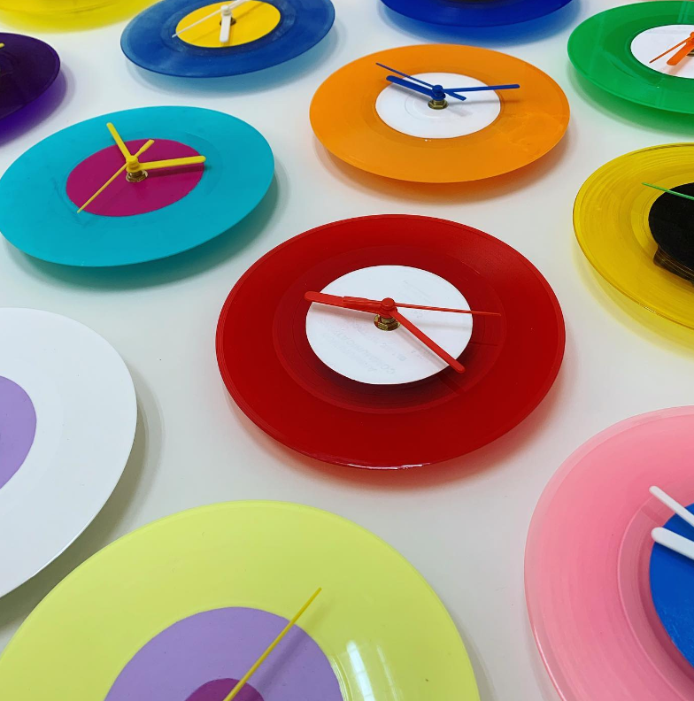 Vinyl Record Clocks