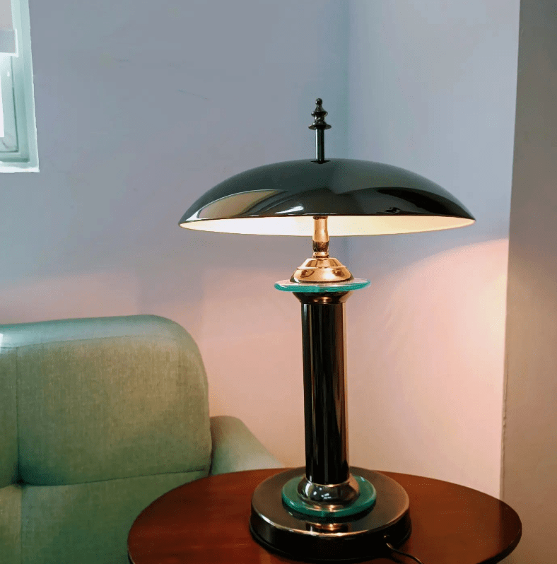 Vintage 1950s Mushroom Table Lamps