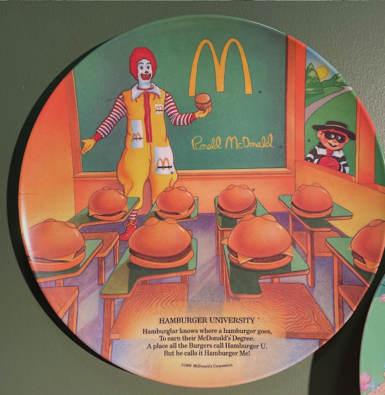 1989 Vintage McDonalds Plate