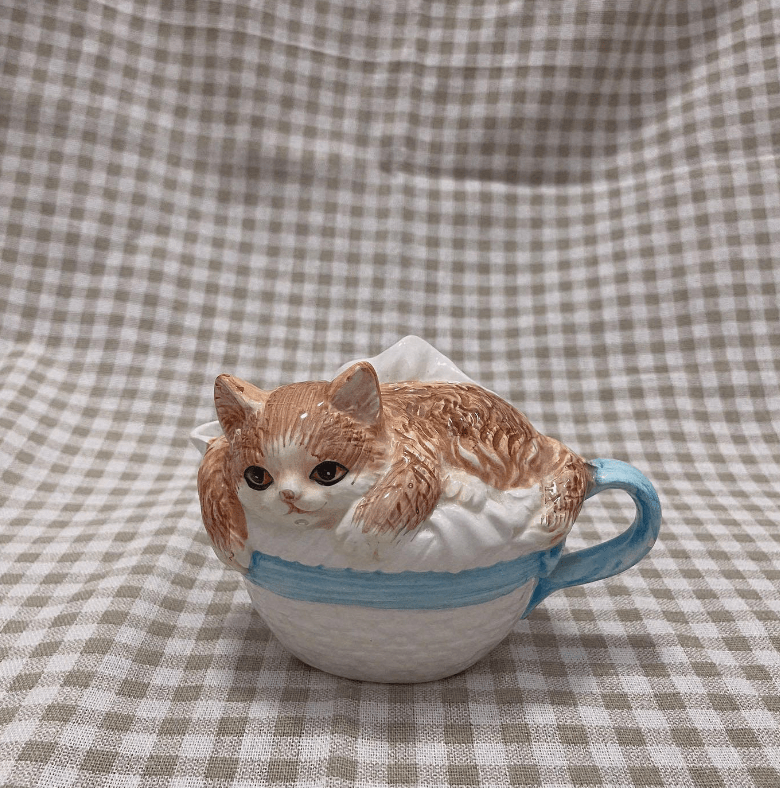Kitten In A Basket Creamer