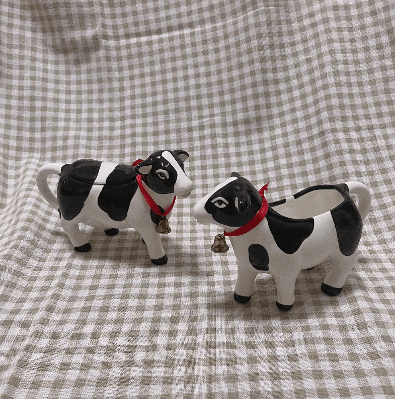 Cow Ceramic Storage Bowls