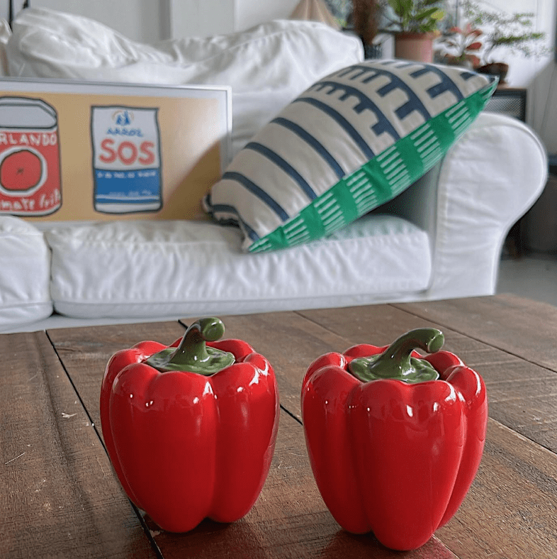 Red Pepper Ceramic Jars