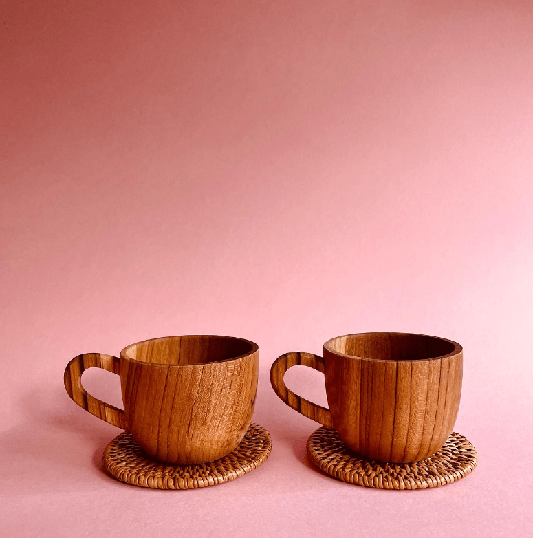 Balinese Handmade Wooden Cups