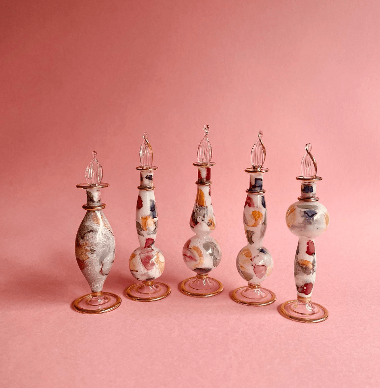 Handblown Watercolour Essential Oils Vials