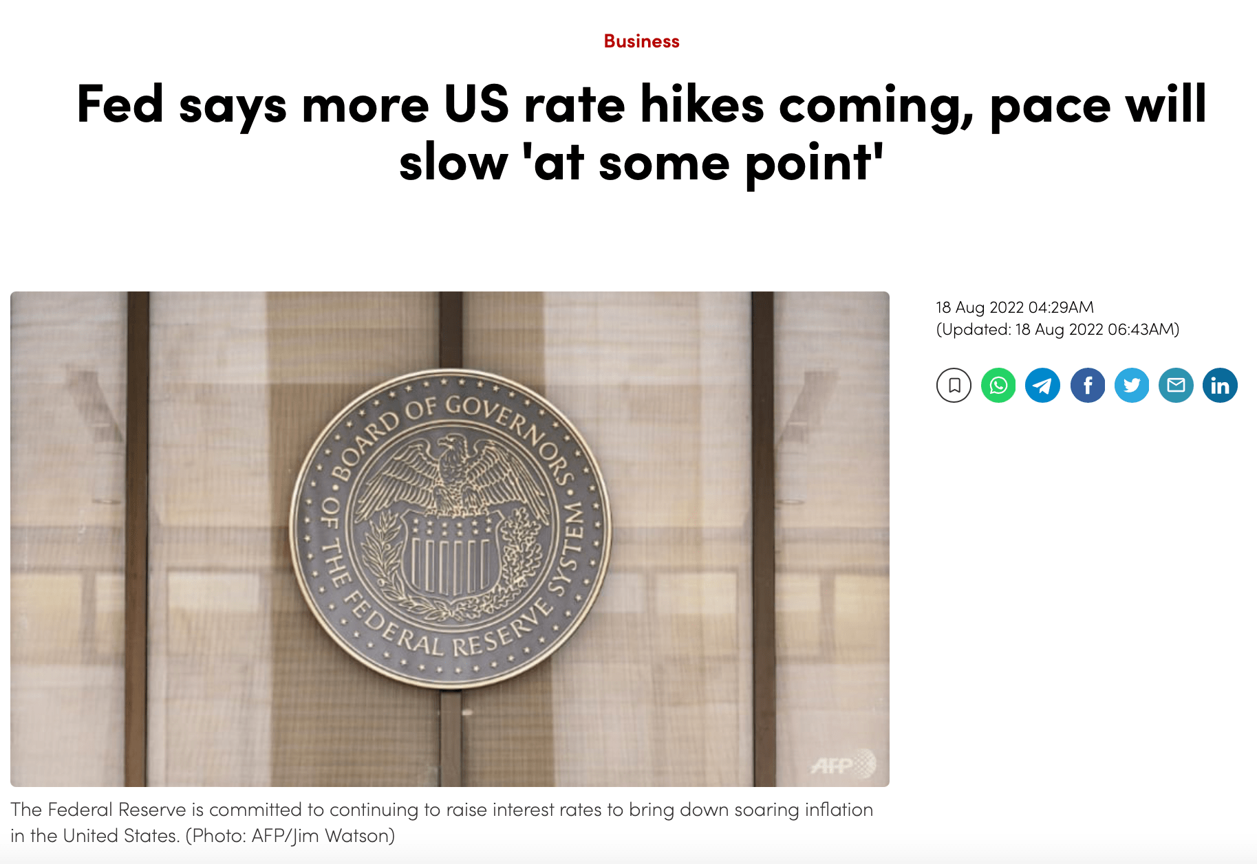 CNA on rate hikes