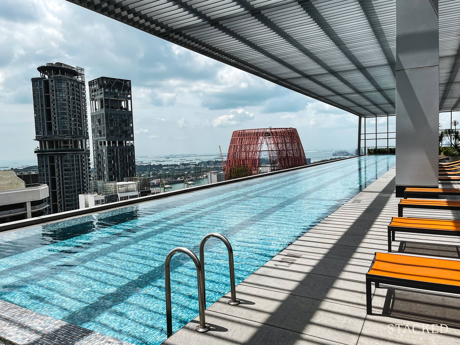 wallich residence rooftop pool