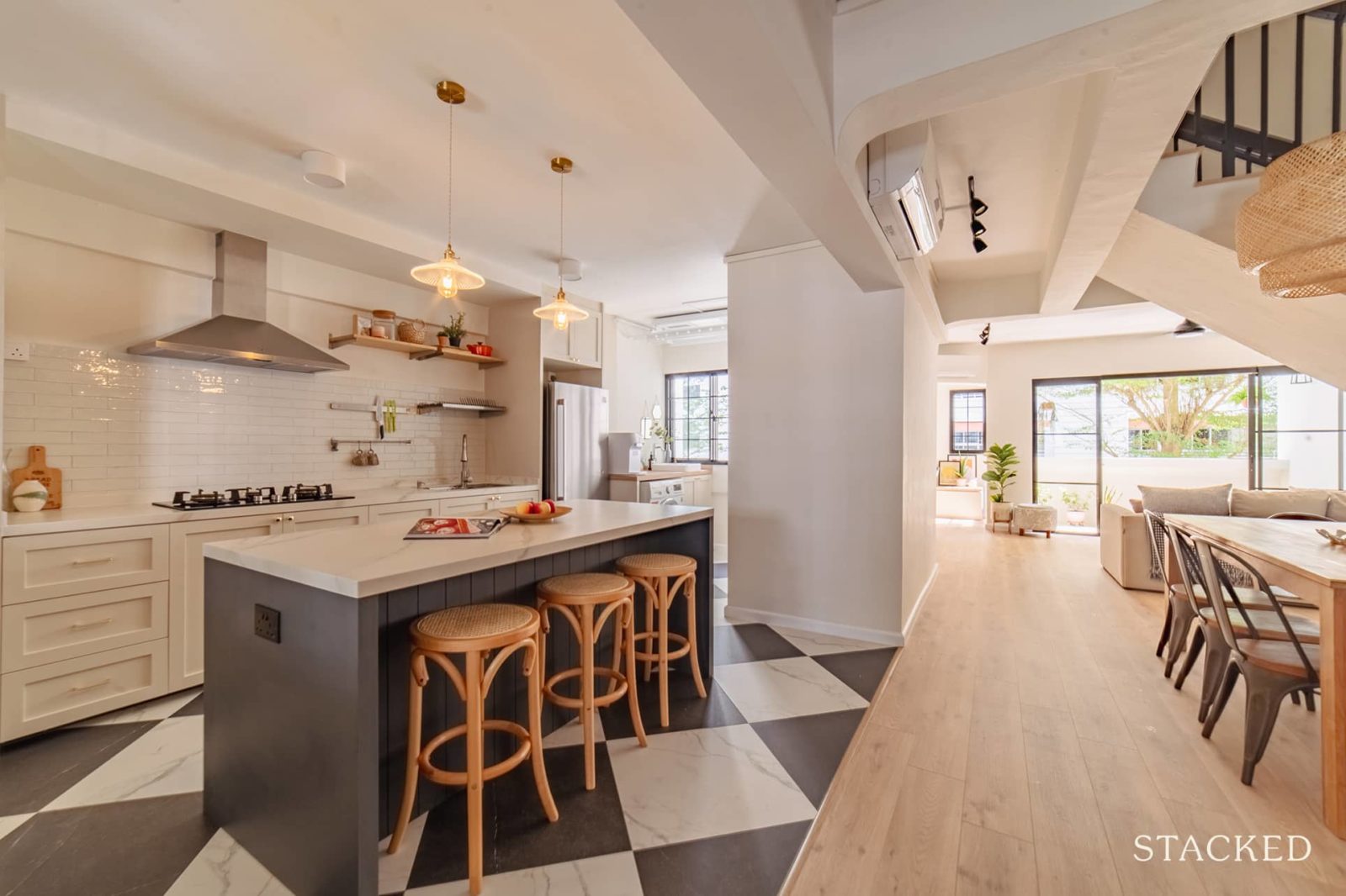 An Old 1986 Executive Maisonette In Hougang Gets A Cosy Transformation Into A Modern Farmhouse Look