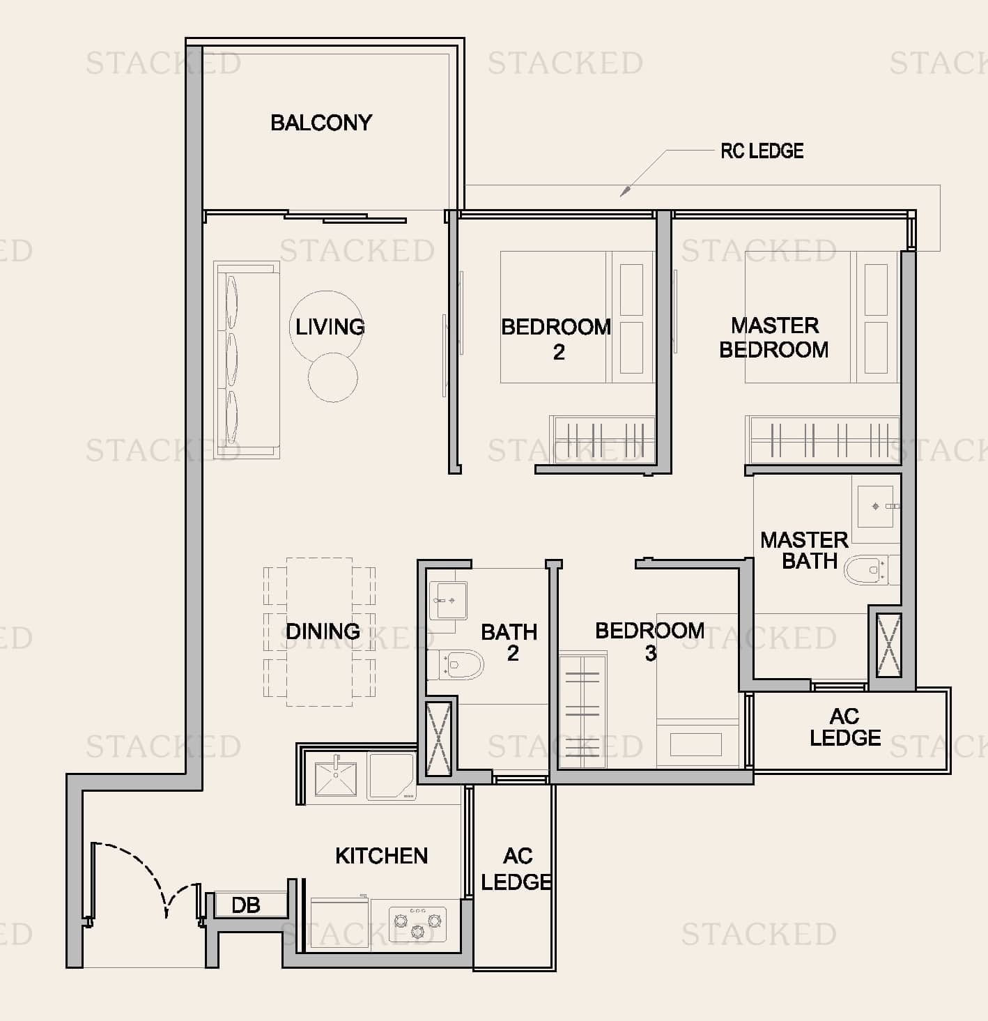 Kingsford Waterbay floor plan 61