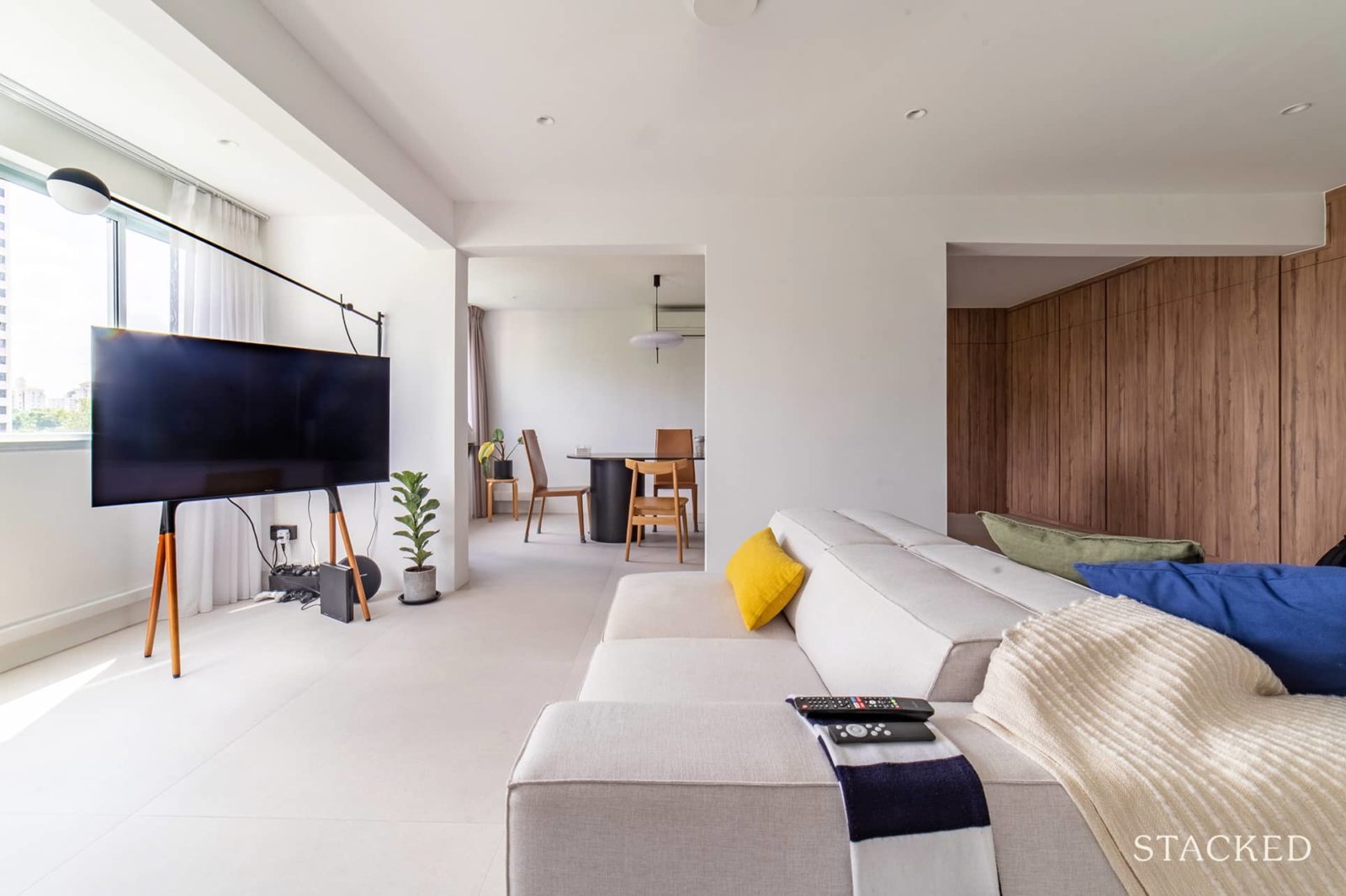 Tour An Old 1978 HDB Transformation: How A Couple Created A Minimalist Expansive Home