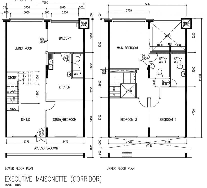 hdb maisonette floorplan 3