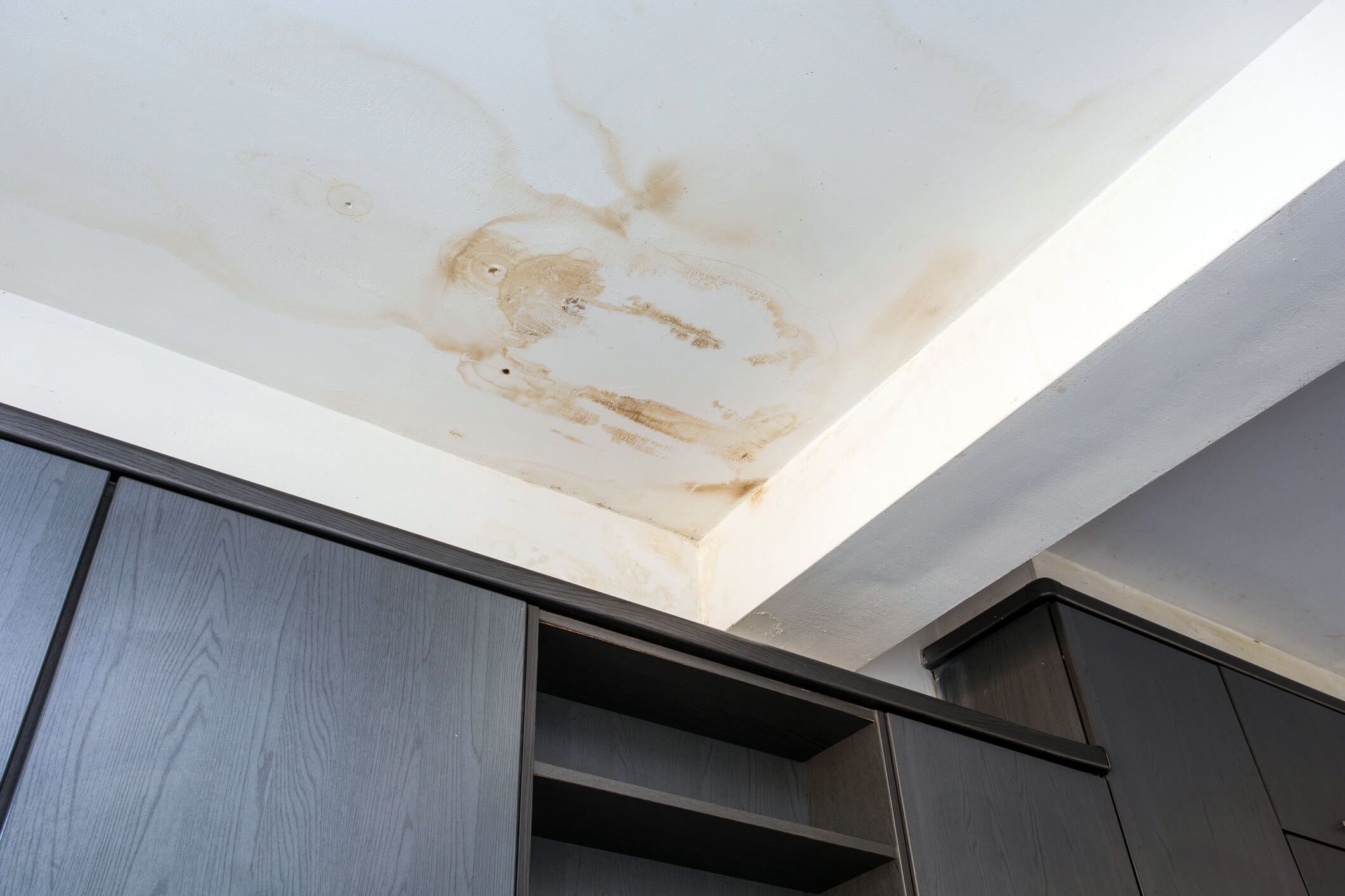 ceiling with leak