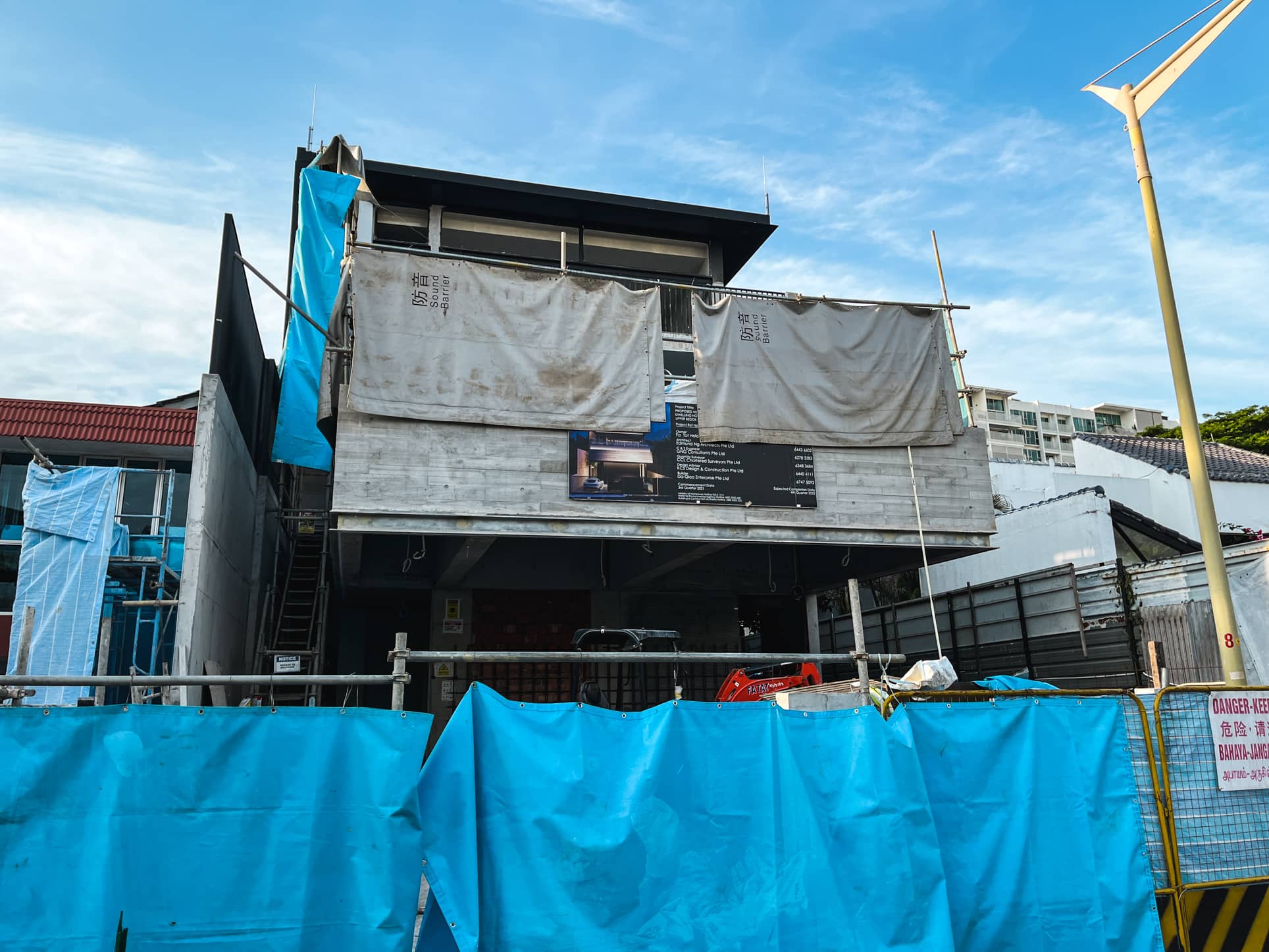 bedok walk estate construction