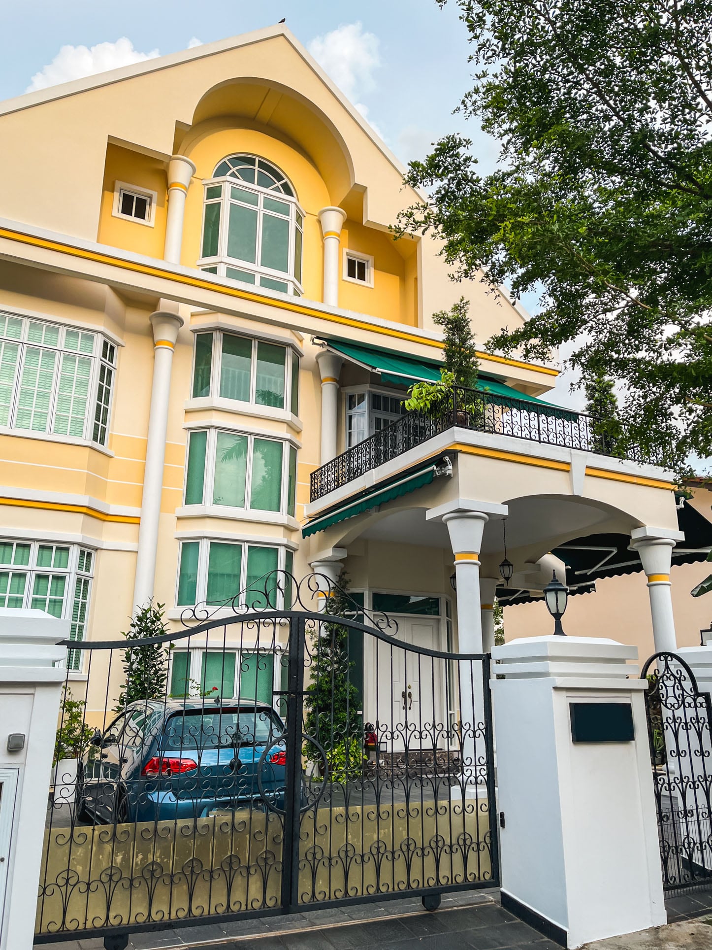 westlake gardens landed estate yellow house