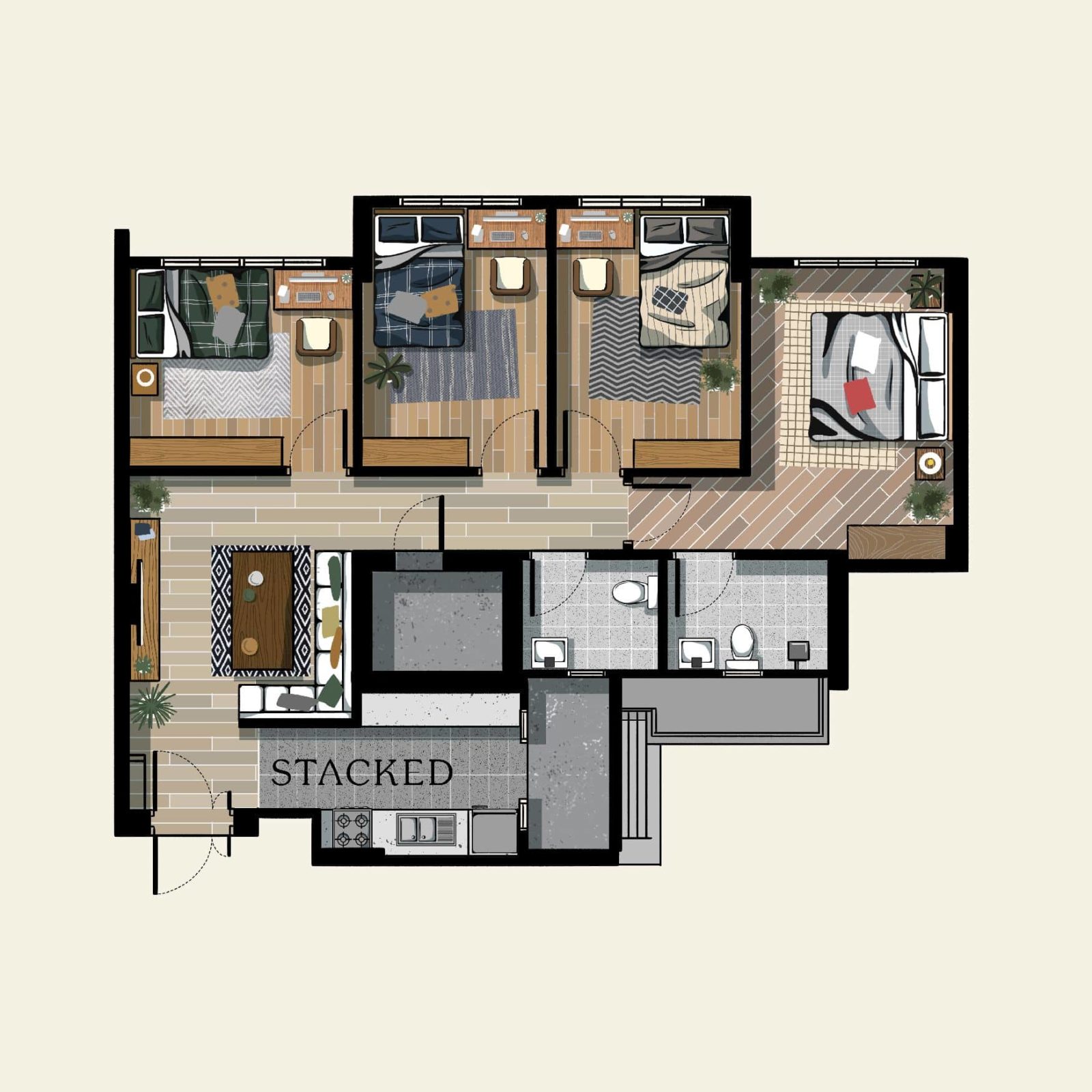 Interior Design For 4 Room Hdb Flat