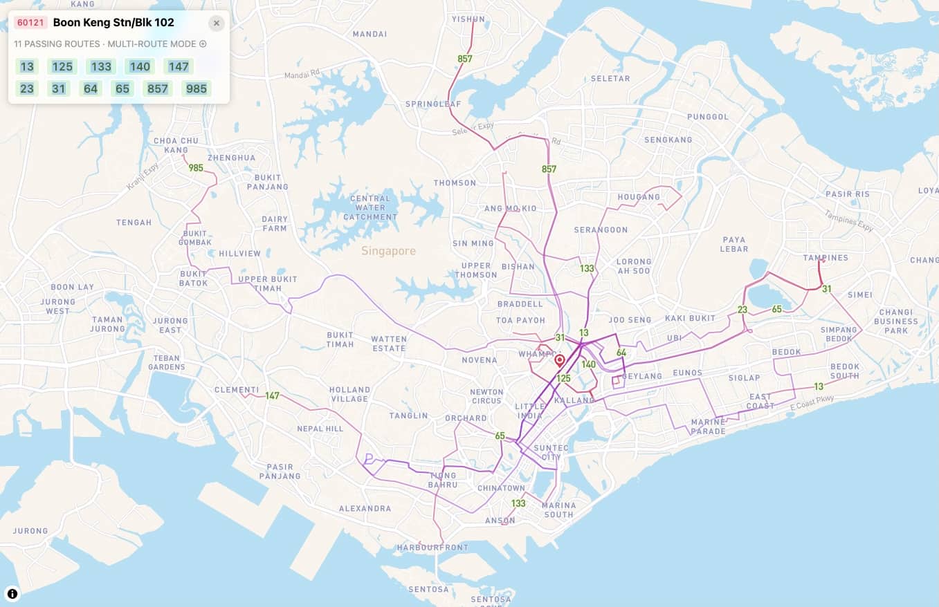 bus routes mcnair towers