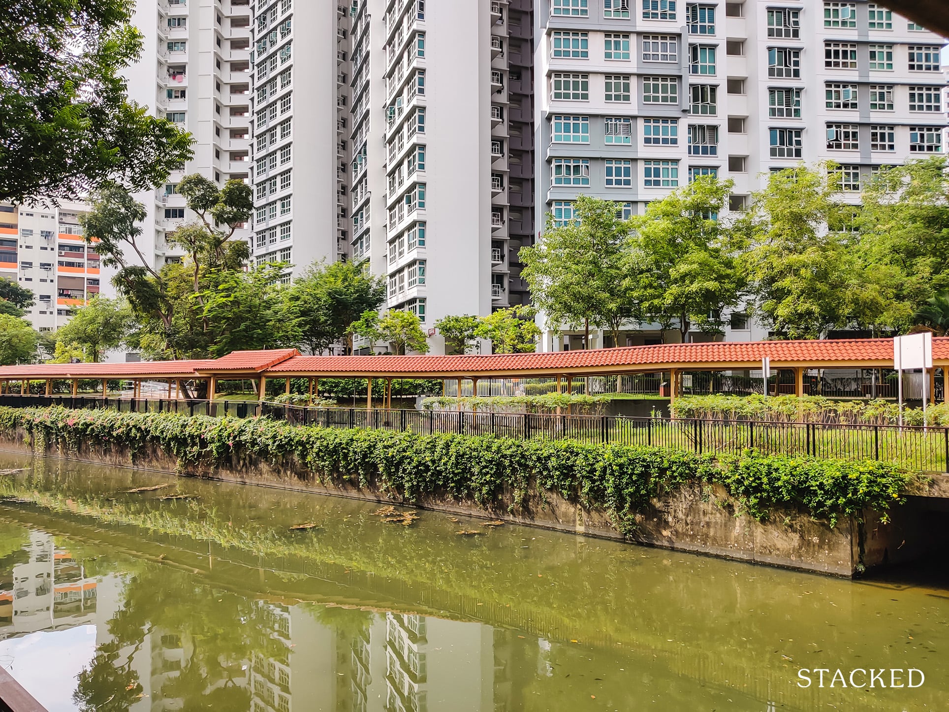 McNair Towers 83 sheltered linkway