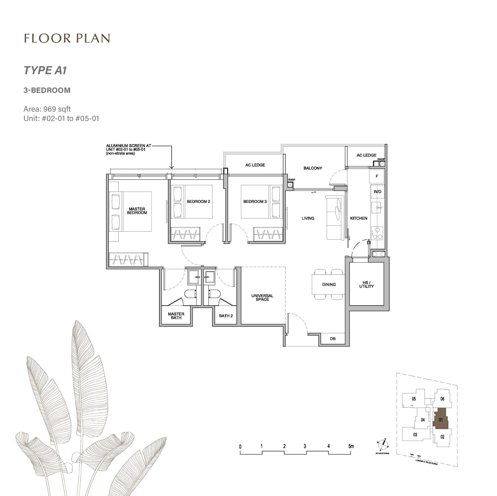 baywind residences 3 bedroom floor plan