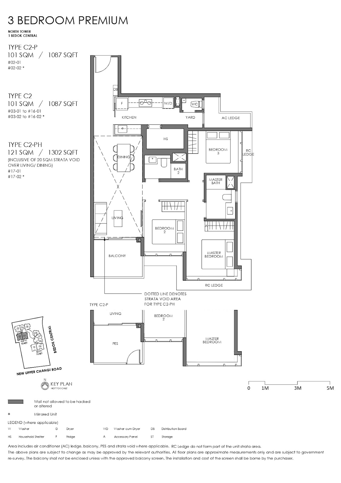 sky eden@bedok 3 bedroom floor plan